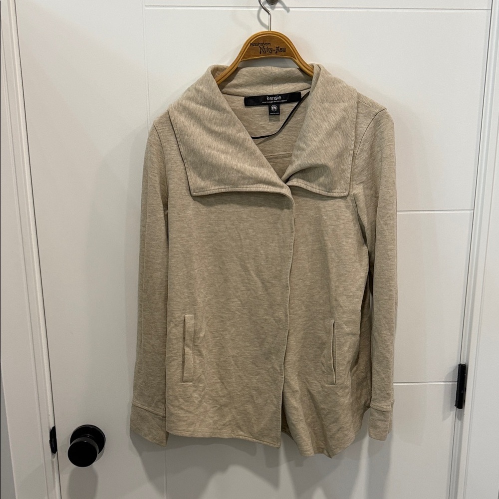 Kensie Beige blazer Coat size medium
